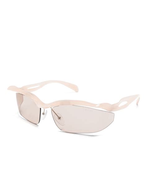 prada sunglasses pink peonies|Prada Eyewear PRA25S sculpted.